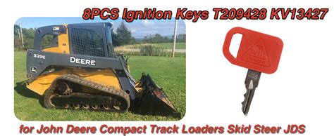 john deere skid steer key|T209428: Ignition Switch Key .